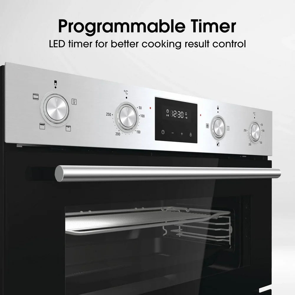 Hisense BID99222CXUK Built In Electric Double Oven Stainless Steel - A Rated