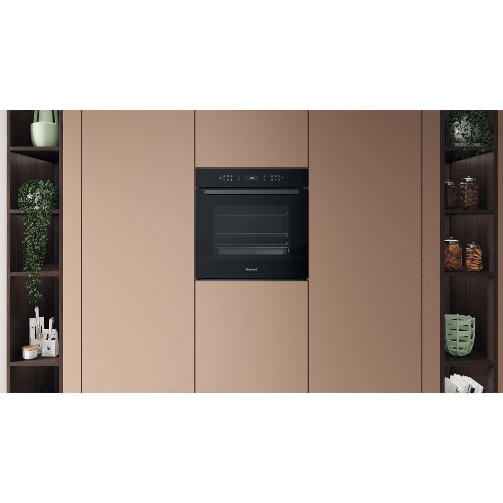 Hotpoint HOI6A8PT1SBUK Class 6 Built-In Electric Single Oven With Pyrolytic Cleaning Black