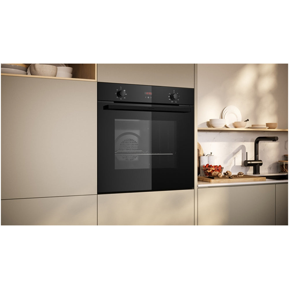 NEFF B1DCC0AK3B N30 71L Built-In Electric Single Oven Black - A+ Rated