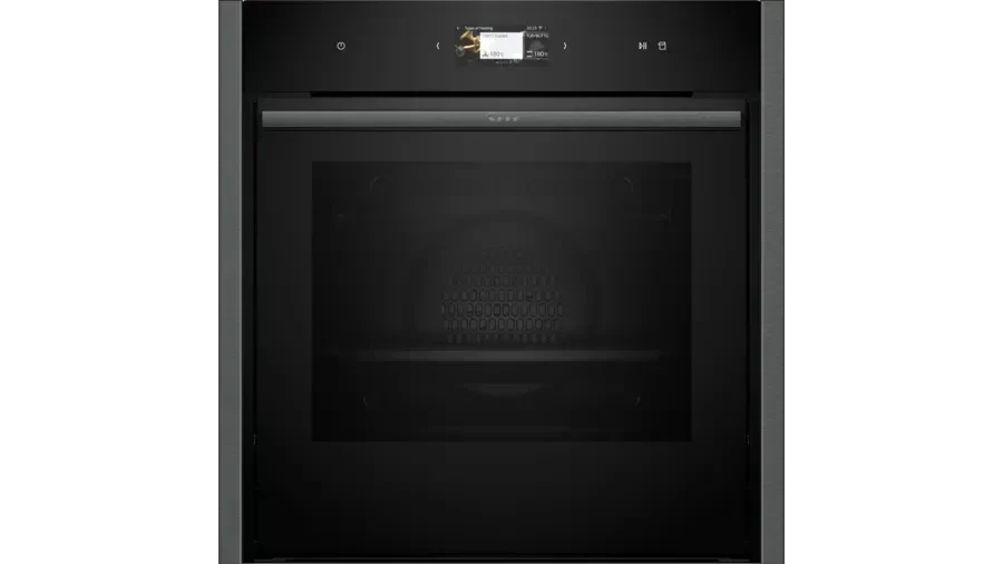 Neff B64VS71G0B N90 Slide and Hide Built-In Electric Single Oven Graphite