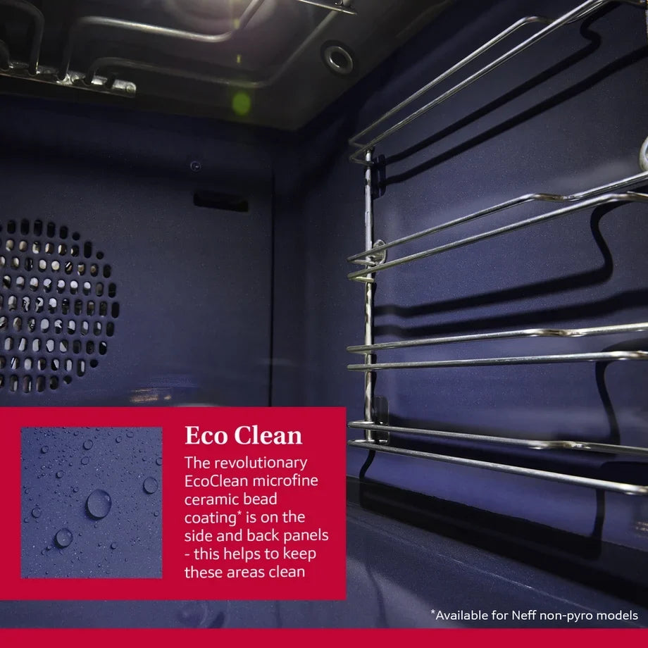 Neff B6ACH7AG7B N50 Slide & Hide Wifi Connected 60cm Built In Electric Single Oven with Pyrolytic Cleaning Graphite A+ Rated