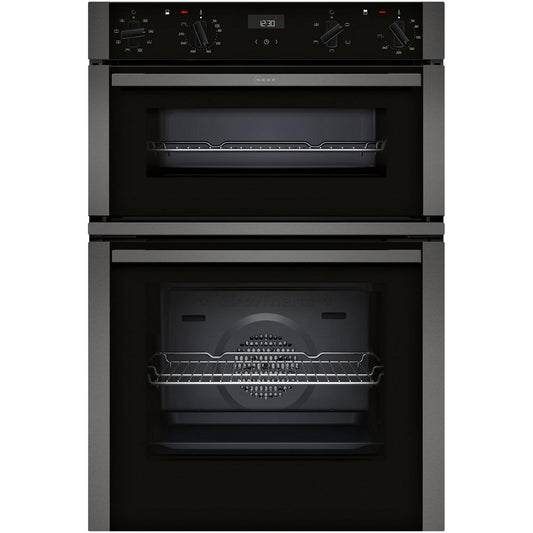 Neff U1ACE2AG3B N50 60cm Built In Electric Double Oven Graphite Grey